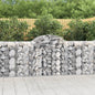 JUNG Vida Gabionen mit Hochbogen 12 Stk 200x50x100/120cm Verzinktes Eisen