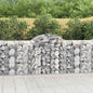 JUNG Vida Gabionen mit Hochbogen 50 Stk 200x50x100/120cm Verzinktes Eisen