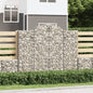 JUNG Vida Gabionen mit Hochbogen 13Stk. 200x50x160/180cm Verzinktes Eisen