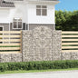 JUNG Vida Gabionen mit Hochbogen 8 Stk. 200x50x180/200cm Verzinktes Eisen