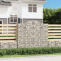 JUNG Vida Gabionen mit Hochbogen 11Stk. 200x50x180/200cm Verzinktes Eisen