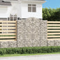 JUNG Vida Gabionen mit Hochbogen 8 Stk. 200x50x200/220cm Verzinktes Eisen