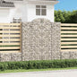 JUNG Vida Gabionen mit Hochbogen 9 Stk. 200x50x220/240cm Verzinktes Eisen
