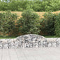 JUNG Vida Gabionen mit Hochbogen 5 Stk. 300x30x40/60 cm Verzinktes Eisen