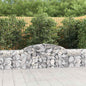 JUNG Vida Gabionen mit Hochbogen 20 Stk. 300x30x60/80 cm Verzinktes Eisen
