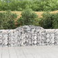 JUNG Vida Gabionen mit Hochbogen 15 Stk. 300x30x80/100cm Verzinktes Eisen