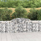 JUNG Vida Gabionen mit Hochbogen 20 Stk. 300x30x80/100cm Verzinktes Eisen