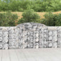 JUNG Vida Gabionen mit Hochbogen 5 Stk. 300x30x100/120cm Verzinktes Eisen