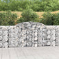 JUNG Vida Gabionen mit Hochbogen 20 Stk 300x30x100/120cm Verzinktes Eisen