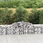JUNG Vida Gabionen mit Hochbogen 7 Stk. 300x50x60/80 cm Verzinktes Eisen