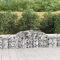 JUNG Vida Gabionen mit Hochbogen 8 Stk. 300x50x60/80 cm Verzinktes Eisen