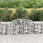 JUNG Vida Gabionen mit Hochbogen 3 Stk. 300x50x80/100 cm Verzinktes Eisen
