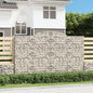 JUNG Vida Gabionen mit Hochbogen 2 Stk. 300x50x180/200cm Verzinktes Eisen