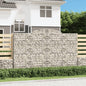 JUNG Vida Gabionen mit Hochbogen 8 Stk. 300x50x180/200cm Verzinktes Eisen