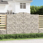JUNG Vida Gabionen mit Hochbogen 9 Stk. 300x50x200/220cm Verzinktes Eisen