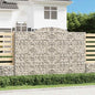 JUNG Vida Gabionen mit Hochbogen 12 Stk 300x50x200/220cm Verzinktes Eisen