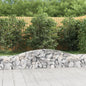JUNG Vida Gabionen mit Hochbogen 8 Stk. 400x30x40/60 cm Verzinktes Eisen