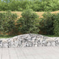 JUNG Vida Gabionen mit Hochbogen 10 Stk. 400x30x40/60 cm Verzinktes Eisen