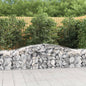 JUNG Vida Gabionen mit Hochbogen 10 Stk. 400x50x60/80cm Verzinktes Eisen