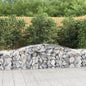 JUNG Vida Gabionen mit Hochbogen 25 Stk. 400x50x60/80cm Verzinktes Eisen