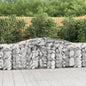 JUNG Vida Gabionen mit Hochbogen 8 Stk. 400x50x80/100cm Verzinktes Eisen