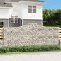 JUNG Vida Gabionen mit Hochbogen 25 Stk 400x50x160/180cm Verzinktes Eisen