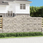 JUNG Vida Gabionen mit Hochbogen 8 Stk. 400x50x180/200cm Verzinktes Eisen