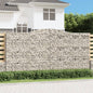 JUNG Vida Gabionen mit Hochbogen 2 Stk. 400x50x200/220cm Verzinktes Eisen