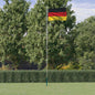 JUNG Vida Flagge Deutschlands mit Mast 6,08 m Aluminium