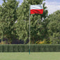 JUNG Vida Flagge Polens mit Mast 6,08 m Aluminium