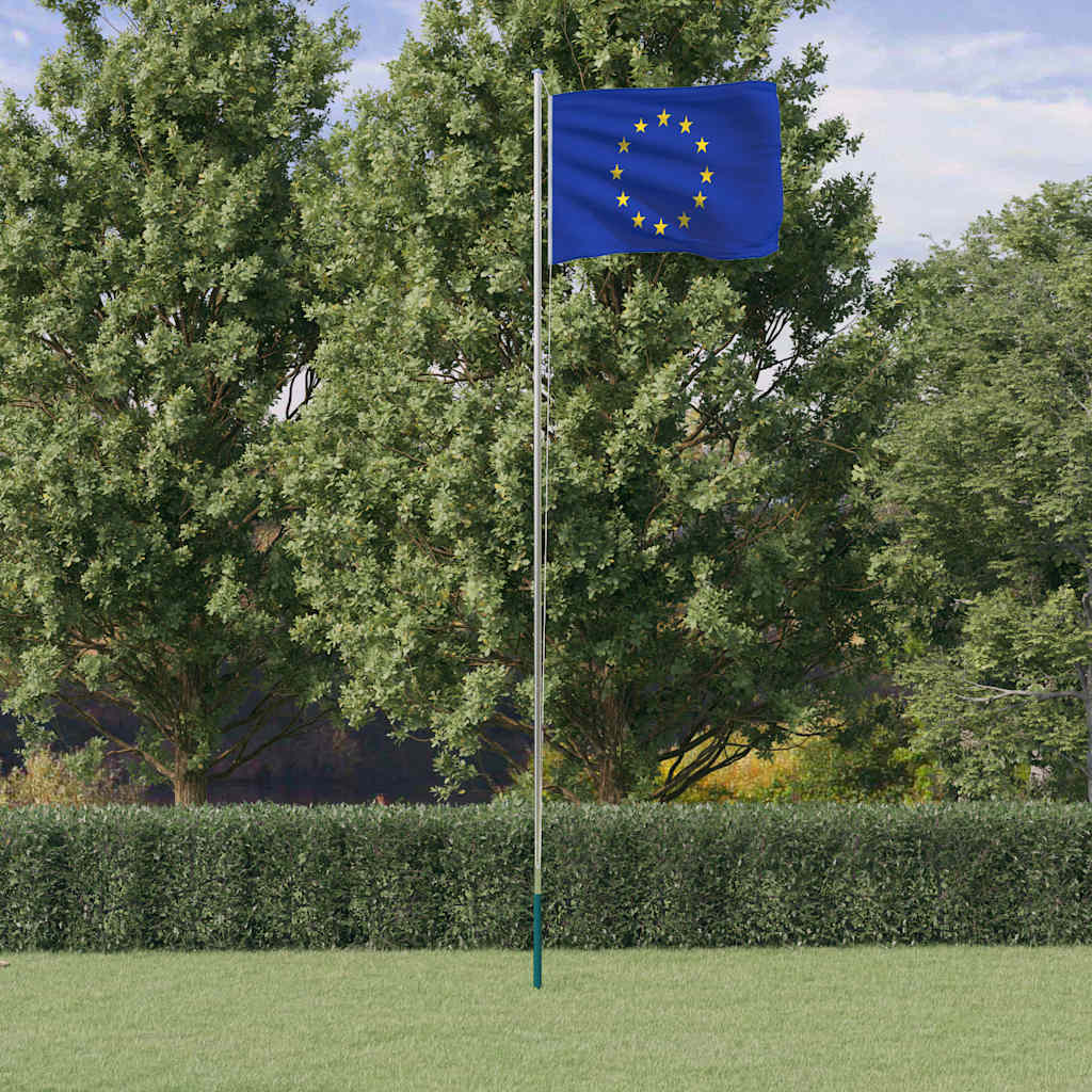 JUNG Vida Europaflagge mit Mast 6,08 m Aluminium