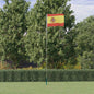 JUNG Vida Flagge Spaniens mit Mast 5,5 m Aluminium