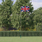 JUNG Vida Flagge Großbritanniens mit Mast 5,5 m Aluminium