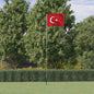 JUNG Vida Flagge der Türkei mit Mast 5,5 m Aluminium