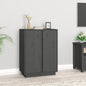 JUNG Vida Sideboard Grau 60x35x80 cm Massivholz Kiefer