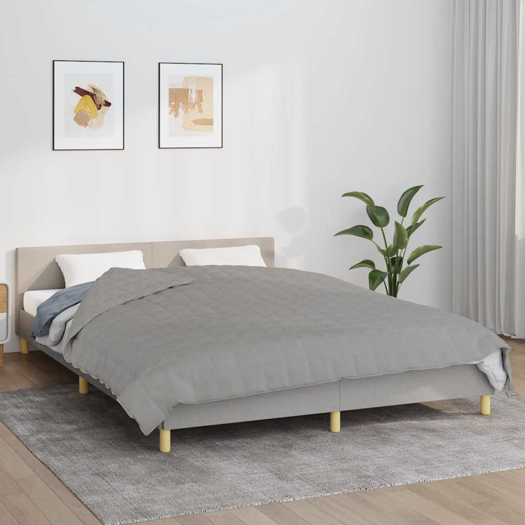JUNG Vida Gewichtsdecke Grau 200x200 cm 9 kg Stoff