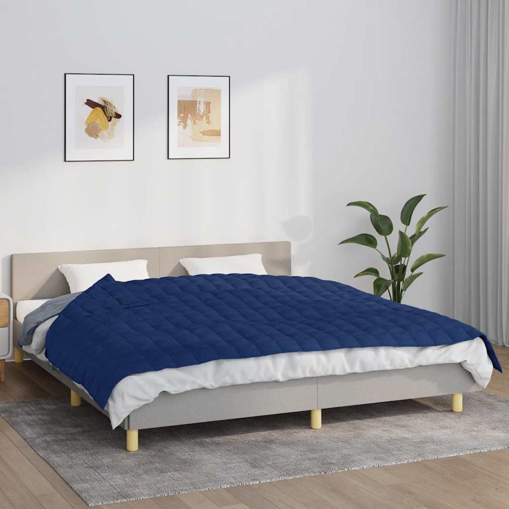 JUNG Vida Gewichtsdecke Blau 155x220 cm 7 kg Stoff