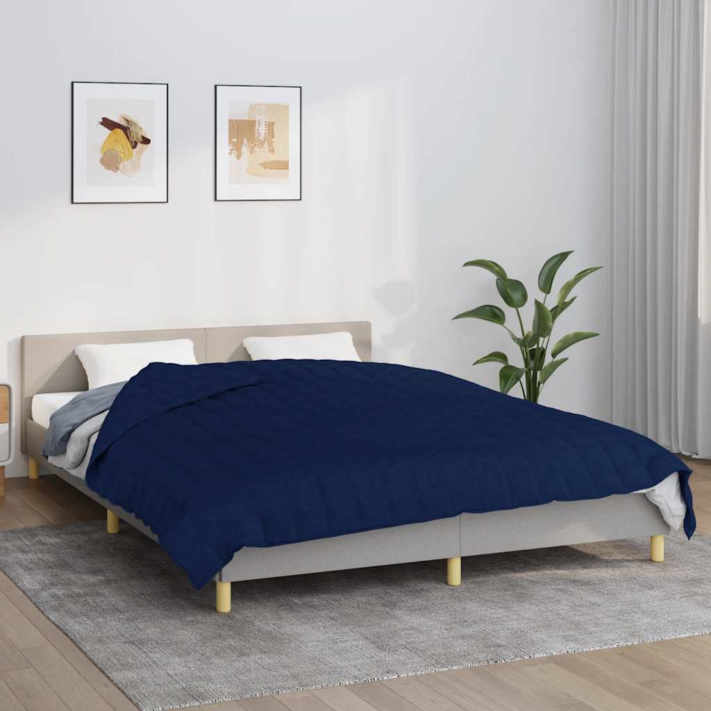 JUNG Vida Gewichtsdecke Blau 200x200 cm 13 kg Stoff