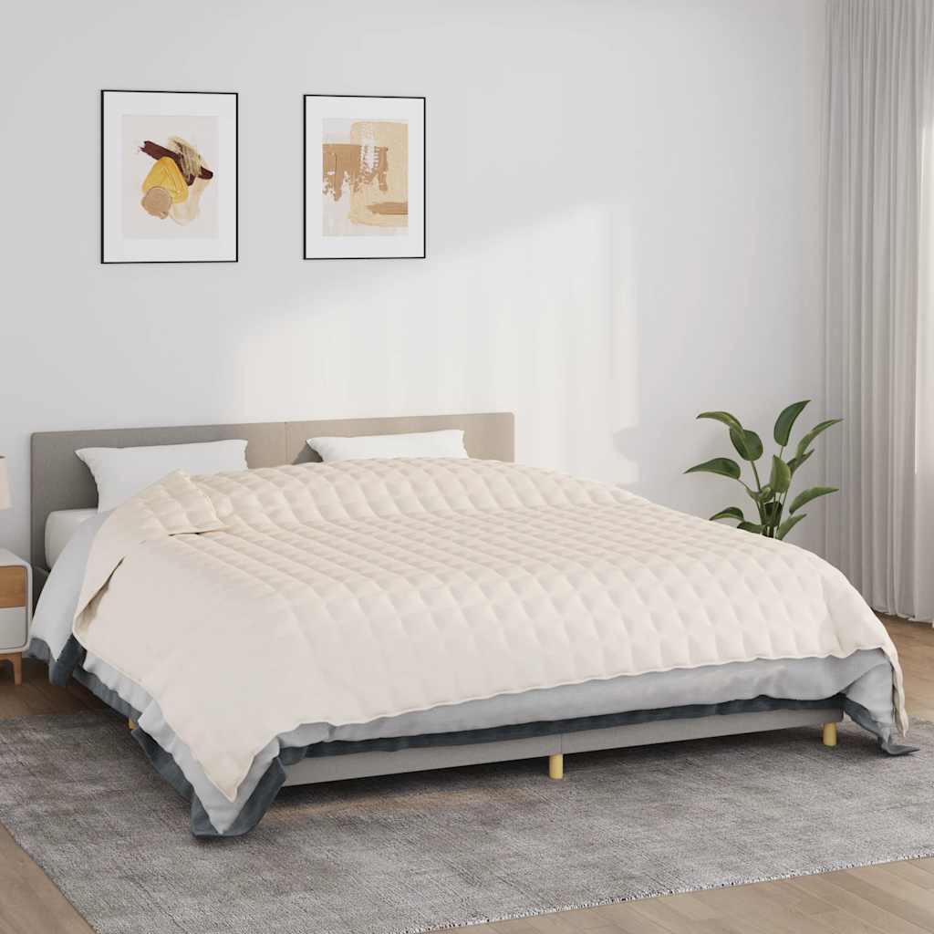 JUNG Vida Gewichtsdecke Hellcreme 235x290 cm 11 kg Stoff