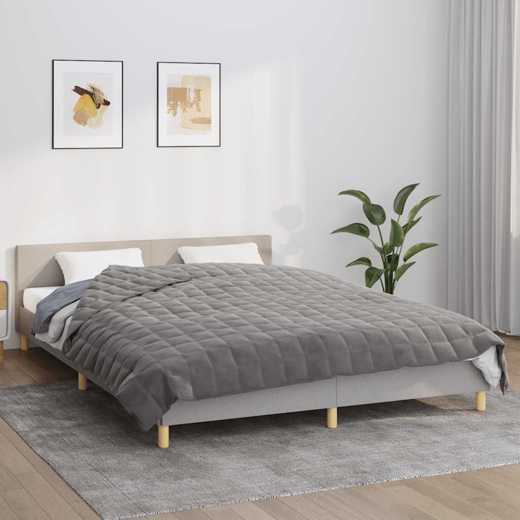 JUNG Vida Gewichtsdecke Grau 200x200 cm 9 kg Stoff