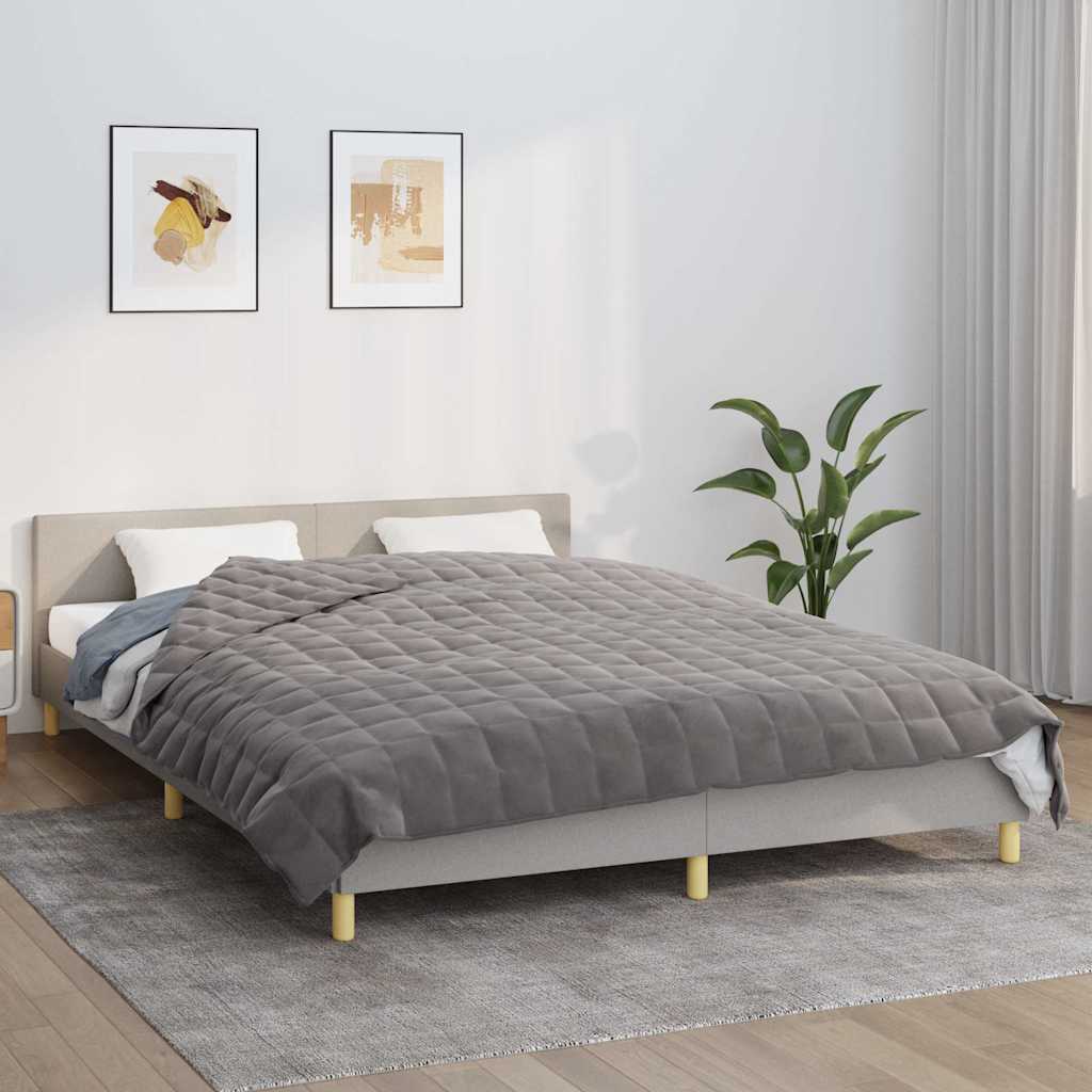 JUNG Vida Gewichtsdecke Grau 200x225 cm 9 kg Stoff