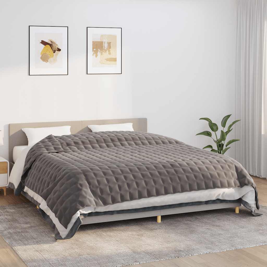 JUNG Vida Gewichtsdecke Grau 235x290 cm 15 kg Stoff
