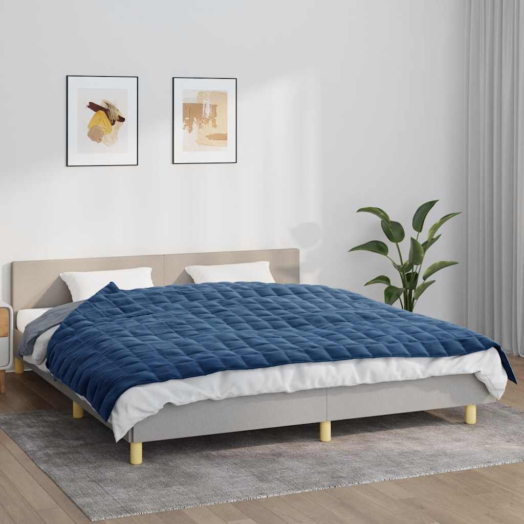 JUNG Vida Gewichtsdecke Blau 155x220 cm 11 kg Stoff