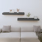 JUNG Vida Wandregale 2 Stk. Grau 80x12x9 cm Massivholz Kiefer