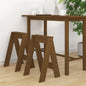 JUNG Vida Hocker 2 Stk. Honigbraun 40x40x60 cm Massivholz Kiefer