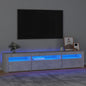 JUNG Vida TV-Schrank mit LED-Leuchten Betongrau 195x35x40 cm