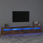JUNG Vida TV-Schrank mit LED-Leuchten Räuchereiche 270x35x40 cm