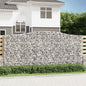 JUNG Vida Gabione mit Hochbogen 400x50x180/200 cm Verzinktes Eisen