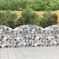 JUNG Vida Gabione mit Hochbogen 150x50x80/100 cm Verzinktes Eisen