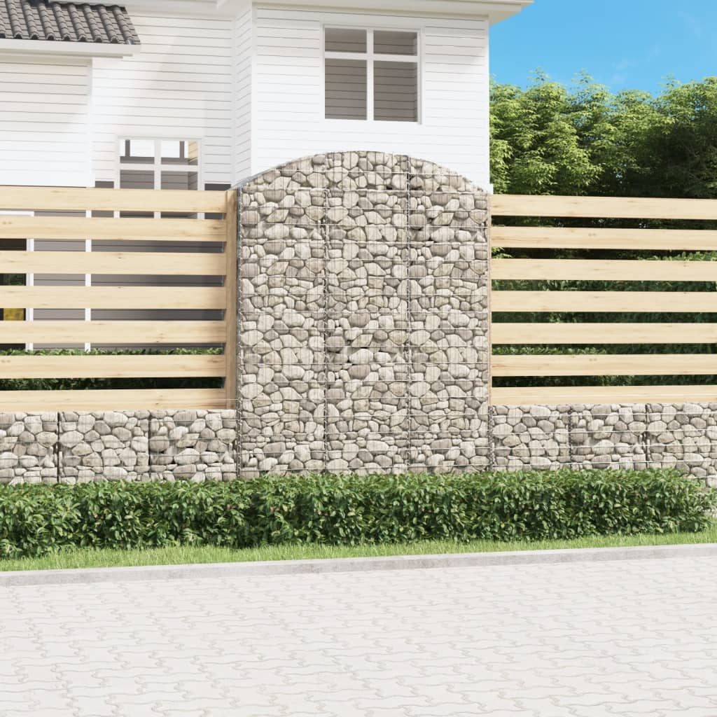 JUNG Vida Gabione mit Hochbogen 150x50x200/220 cm Verzinktes Eisen
